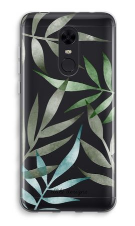 Tropical watercolor leaves