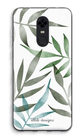 Tropical watercolor leaves