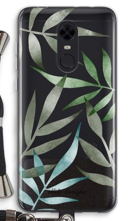 Tropical watercolor leaves