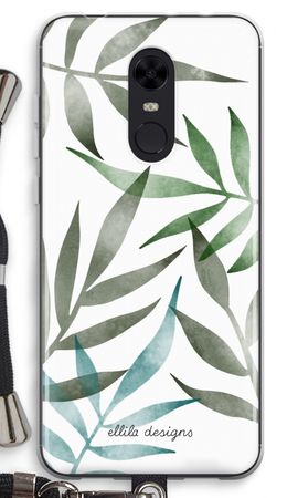 Tropical watercolor leaves