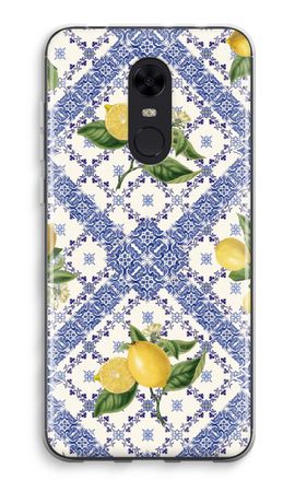 Blue tiles and lemons