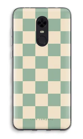 Checkered Mint, Xiaomi Redmi 5 weiche Hülle