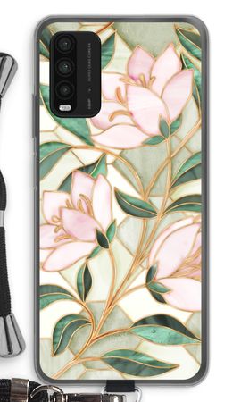 Orange stained glass flower