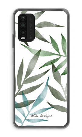 Tropical watercolor leaves