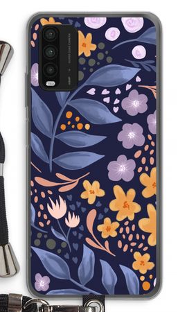 Flowers with blue leaves