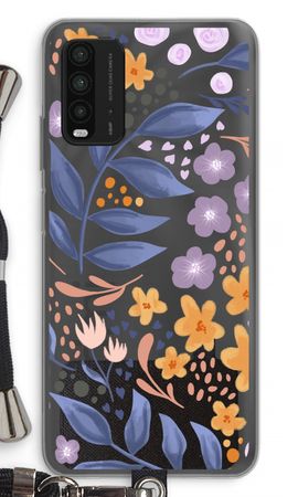 Flowers with blue leaves