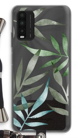 Tropical watercolor leaves