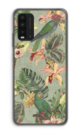 Tropical jungle parrot