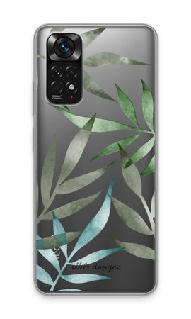 Tropical watercolor leaves