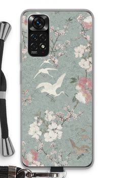 Japanese crane birds blossom