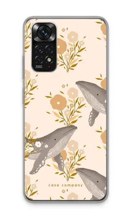 Floral Whales, Coque souple Xiaomi Redmi Note 11