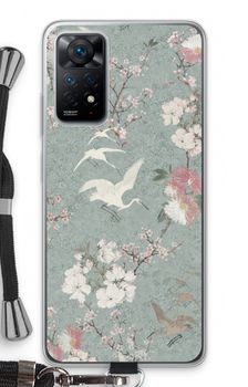 Japanese crane birds blossom