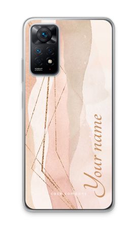 Gold Lines Namecase - Blush