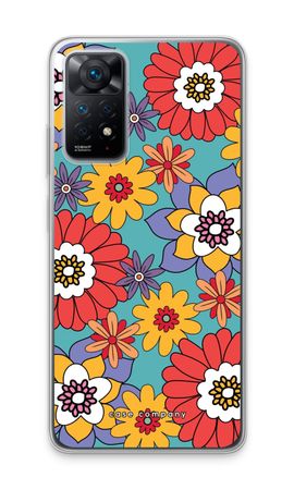 Retro Flowers - Blue