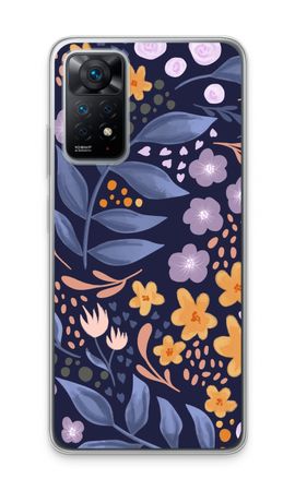 Flowers with blue leaves