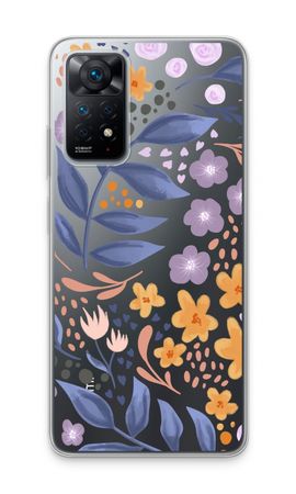 Flowers with blue leaves