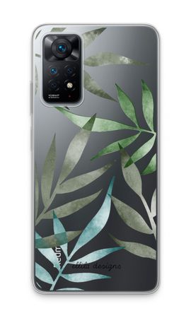 Tropical watercolor leaves