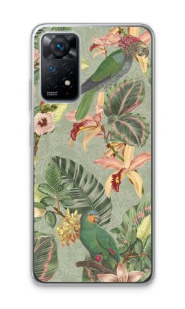 Tropical jungle parrot