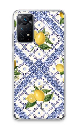 Blue tiles and lemons