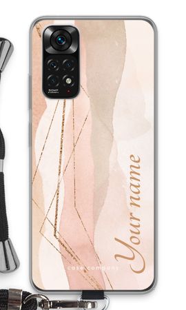 Gold Lines Namecase - Blush