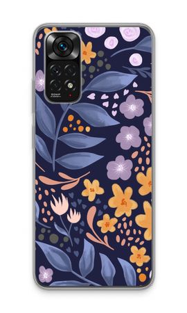 Flowers with blue leaves