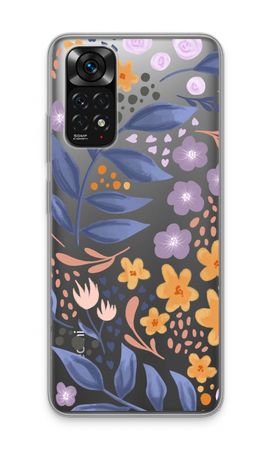 Flowers with blue leaves