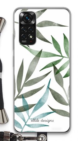 Tropical watercolor leaves