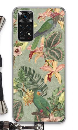 Tropical jungle parrot