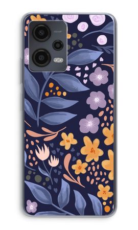 Flowers with blue leaves