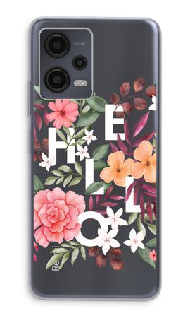 Hello in flowers