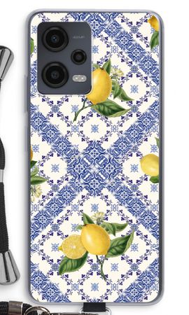 Blue tiles and lemons