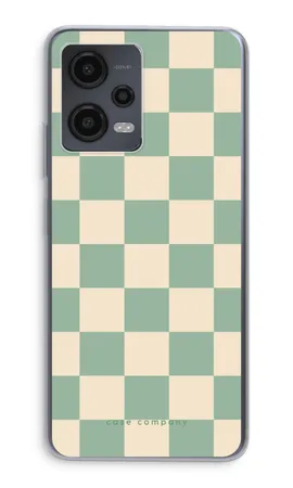 Checkered Mint, Xiaomi Redmi Note 12 soft case