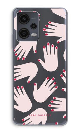 Hands pink