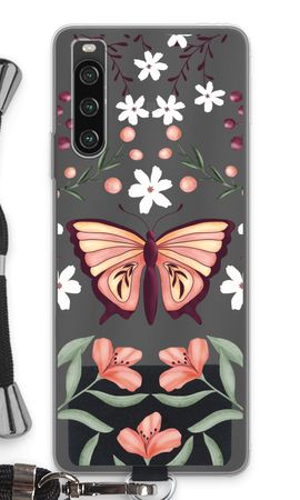 Schmetterling in einer blumigen Welt