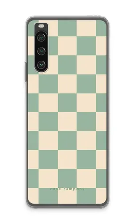 Checkered Mint, Sony Xperia 10 IV mīksts vāciņš