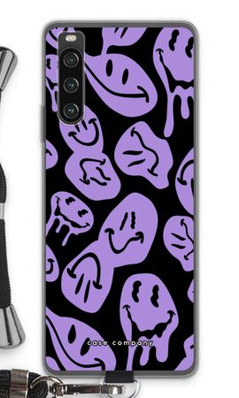 Smeltende Smiley - Paars