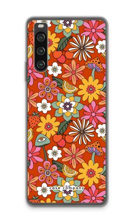 Retro Flowers - Red