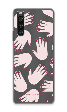 Hands pink
