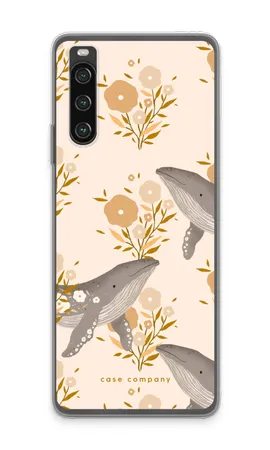 Floral Whales, Mehki ovitek Sony Xperia 10 IV