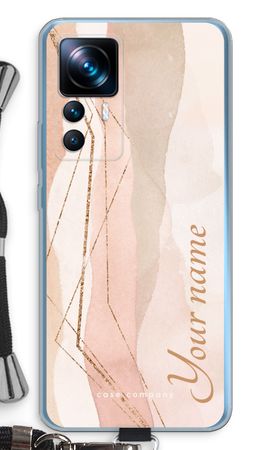 Gold Lines Namecase - Blush