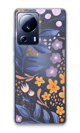 Flowers with blue leaves