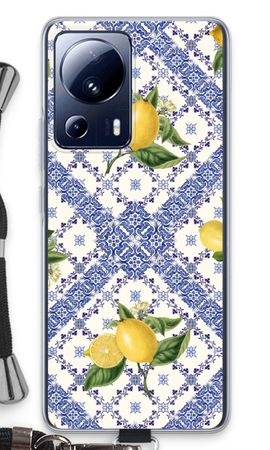 Blue tiles and lemons