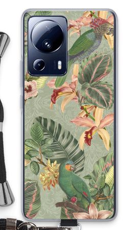 Tropical jungle parrot