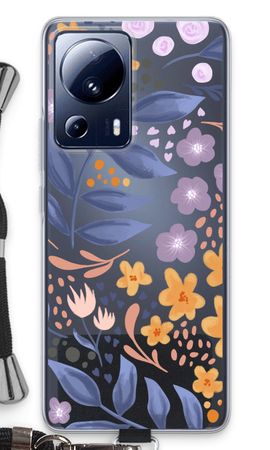 Flowers with blue leaves