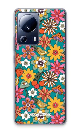 Retro Flowers N°2 - Blue