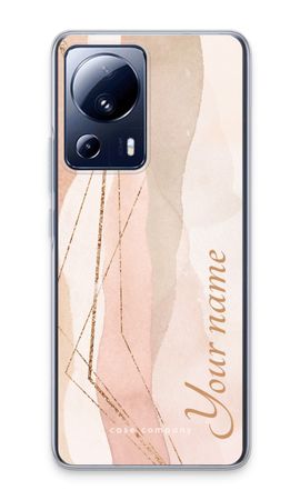 Gold Lines Namecase - Blush