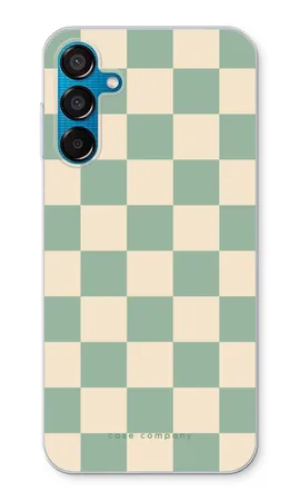Checkered Mint, Samsung Galaxy M15 soft hoesje