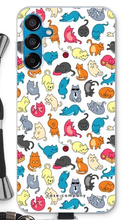 Colourful cats