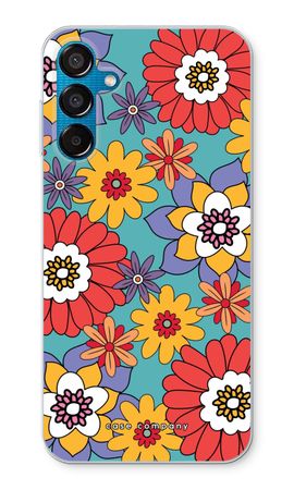 Retro Flowers - Blue