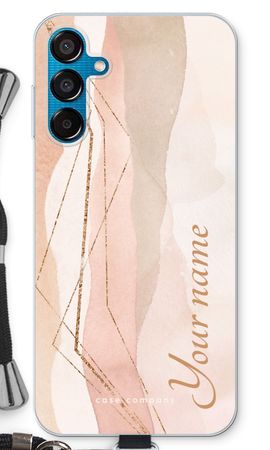 Gold Lines Namecase - Blush